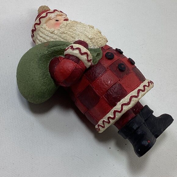 Christmas Santa Figure Ceramic Resin 5" - Picture 2 of 7
